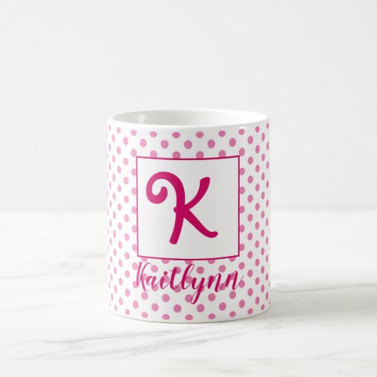 Personalisierter Name/Anfangsbezeichnung Kaffeetasse (Mittel)