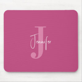 Personalisierter Name & Anfangsbezeichnung Moderne Mousepad