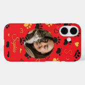 Personalisierter Name, Anfangsbezeichnung und Foto Case-Mate iPhone Hülle (Rückseite (Horizontal))