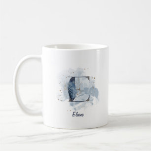 Personalisierter Name Anfangsbuchstabe E Kaffeetasse