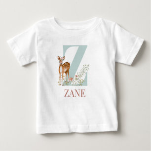 Personalisierter Name Anfangsbuchstabe Z Baby T-shirt