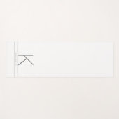 Personalisierter Name Anfangsweisweiß Yogamatte (Vorderseite (Horizontal))