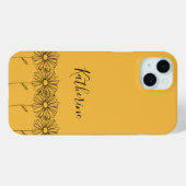 Personalisierter Name April daisy Birth Blume Case-Mate iPhone Hülle (Rückseite (Horizontal))