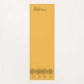 Personalisierter Name April daisy Birth Blume Yogamatte (Vorderseite)