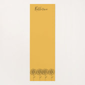 Personalisierter Name April daisy Birth Blume Yogamatte (Rückseite)