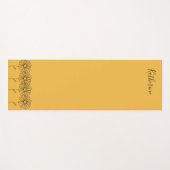 Personalisierter Name April daisy Birth Blume Yogamatte (Vorderseite (Horizontal))