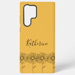 Personalisierter Name April Gänseblümchen Geburtst Samsung Galaxy Hülle
