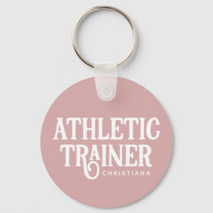 Personalisierter Name Athletic Trainer AT Schlüsselanhänger