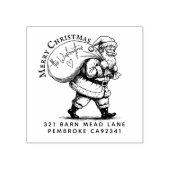 Personalisierter Name auf der Sack-Rücksendeadress Gummistempel (Prägung)