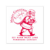 Personalisierter Name auf der Sack-Rücksendeadress Permastempel (Design)