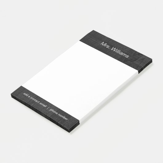 Personalisierter Name auf Schwarzwald Post-it Klebezettel (angewinkelt)