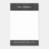 Personalisierter Name auf Schwarzwald Post-it Klebezettel (Vorderseite)