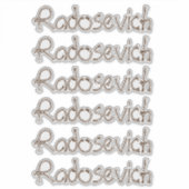 Personalisierter Name Aufkleber (Vorderseite)