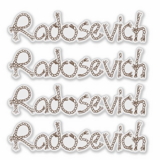 Personalisierter Name Aufkleber (Vorderseite)