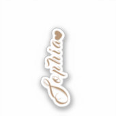 Personalisierter Name Aufkleber (Vorderseite)