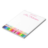 Personalisierter Name | Aus dem Schreibtisch des N Notizblock (Rotiert)