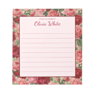 Personalisierter Name   Aus dem Schreibtisch des N Notizblock