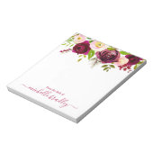 Personalisierter Name | Aus dem Schreibtisch des N Notizblock (Rotiert)