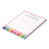 Personalisierter Name | Aus dem Schreibtisch des N Notizblock (Rotiert)