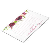 Personalisierter Name | Aus dem Schreibtisch des N Notizblock (angewinkelt)