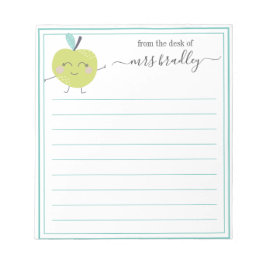 Personalisierter Name | Aus dem Schreibtisch des N Notizblock