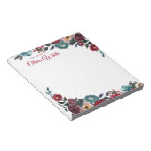 Personalisierter Name | Aus dem Schreibtisch des N Notizblock (angewinkelt)