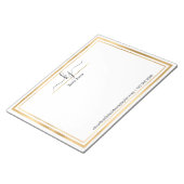 Personalisierter Name | Aus dem Schreibtisch des N Notizblock (angewinkelt)