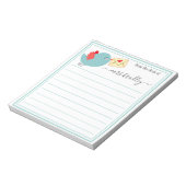 Personalisierter Name | Aus dem Schreibtisch des N Notizblock (Rotiert)