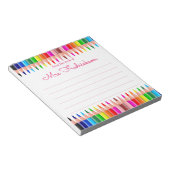 Personalisierter Name | Aus dem Schreibtisch des N Notizblock (angewinkelt)