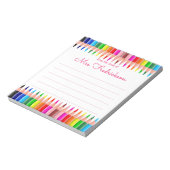 Personalisierter Name | Aus dem Schreibtisch des N Notizblock (Rotiert)