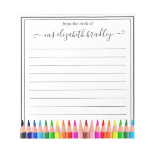 Personalisierter Name   Aus dem Schreibtisch des N Notizblock