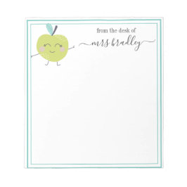 Personalisierter Name | Aus dem Schreibtisch des N Notizblock