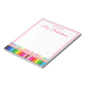 Personalisierter Name | Aus dem Schreibtisch des N Notizblock (Rotiert)