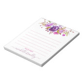 Personalisierter Name | Aus dem Schreibtisch des N Notizblock (Rotiert)