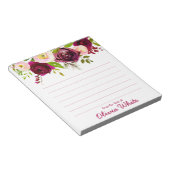 Personalisierter Name | Aus dem Schreibtisch des N Notizblock (angewinkelt)