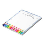 Personalisierter Name | Aus dem Schreibtisch des N Notizblock (Rotiert)