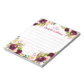 Personalisierter Name | Aus dem Schreibtisch des N Notizblock (Rotiert)