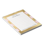 Personalisierter Name | Aus dem Schreibtisch des N Notizblock (angewinkelt)