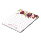 Personalisierter Name | Aus dem Schreibtisch des N Notizblock (Rotiert)