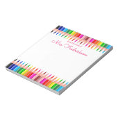 Personalisierter Name | Aus dem Schreibtisch des N Notizblock (Rotiert)