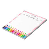 Personalisierter Name | Aus dem Schreibtisch des N Notizblock (Rotiert)