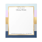 Personalisierter Name| aus dem Schreibtisch von No Notizblock (Vorderseite)