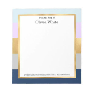 Personalisierter Name aus dem Schreibtisch von No Notizblock