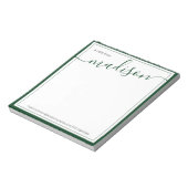 Personalisierter Name aus dem Schreibtisch von Notizblock (Rotiert)