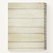 Personalisierter Name aus rustikalem Holz Notizblock (Rückseite)