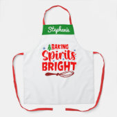 Personalisierter Name Bäcker Schürze, Backküche Schürze (Vorderseite)