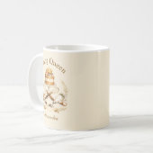 Personalisierter Name Backkönigin Kaffeetasse (Vorderseite Links)