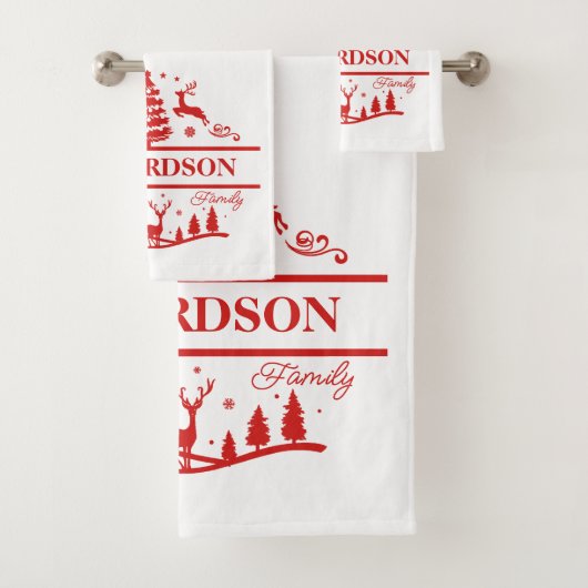 Personalisierter Name Badhandtuch Set (Insitu)