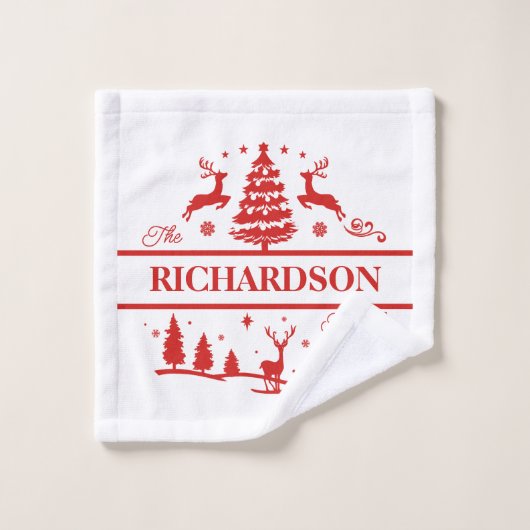 Personalisierter Name Badhandtuch Set (Waschlappen)