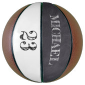 personalisierter Name Ball Player Basketball (Vertikal)